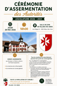 Assermentation des Autorités - 2026-2031